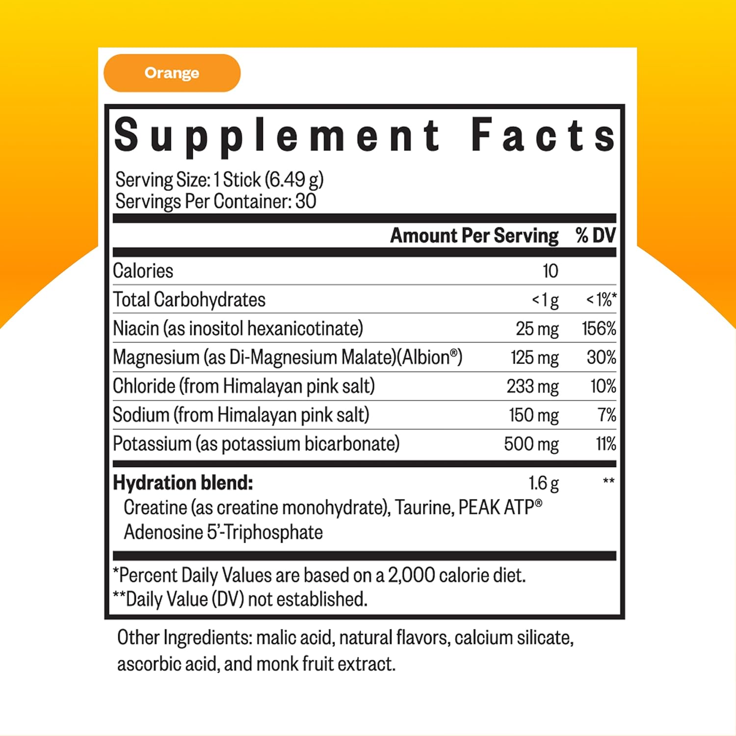 Seeking Health Optimal Electrolyte Sticks - Electrolyte Drink for Hydration, Heart & Muscle Recovery† Support - Supports Active Lifestyle - Vegan, Gluten-Free & Non-GMO - Orange Flavor, 30 Sticks
