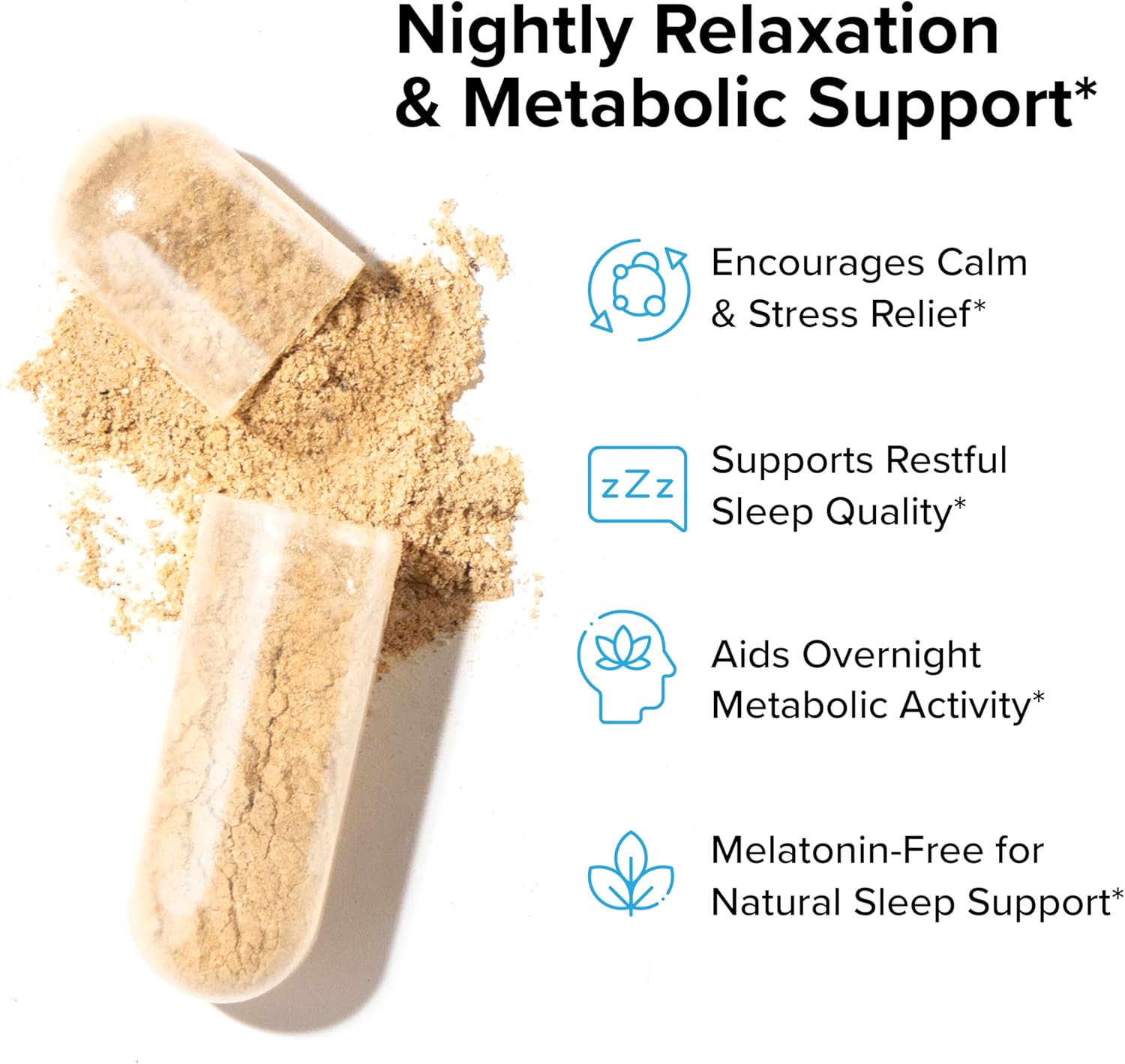 Night Shred Black Melatonin-Free Nighttime Fat Burner and Sleep Support Supplement - GABA Complex with Ashwagandha, CLA, Grains of Paradise, and Zylaria - Thermogenic Fat Burner - 90 Vegan Capsules