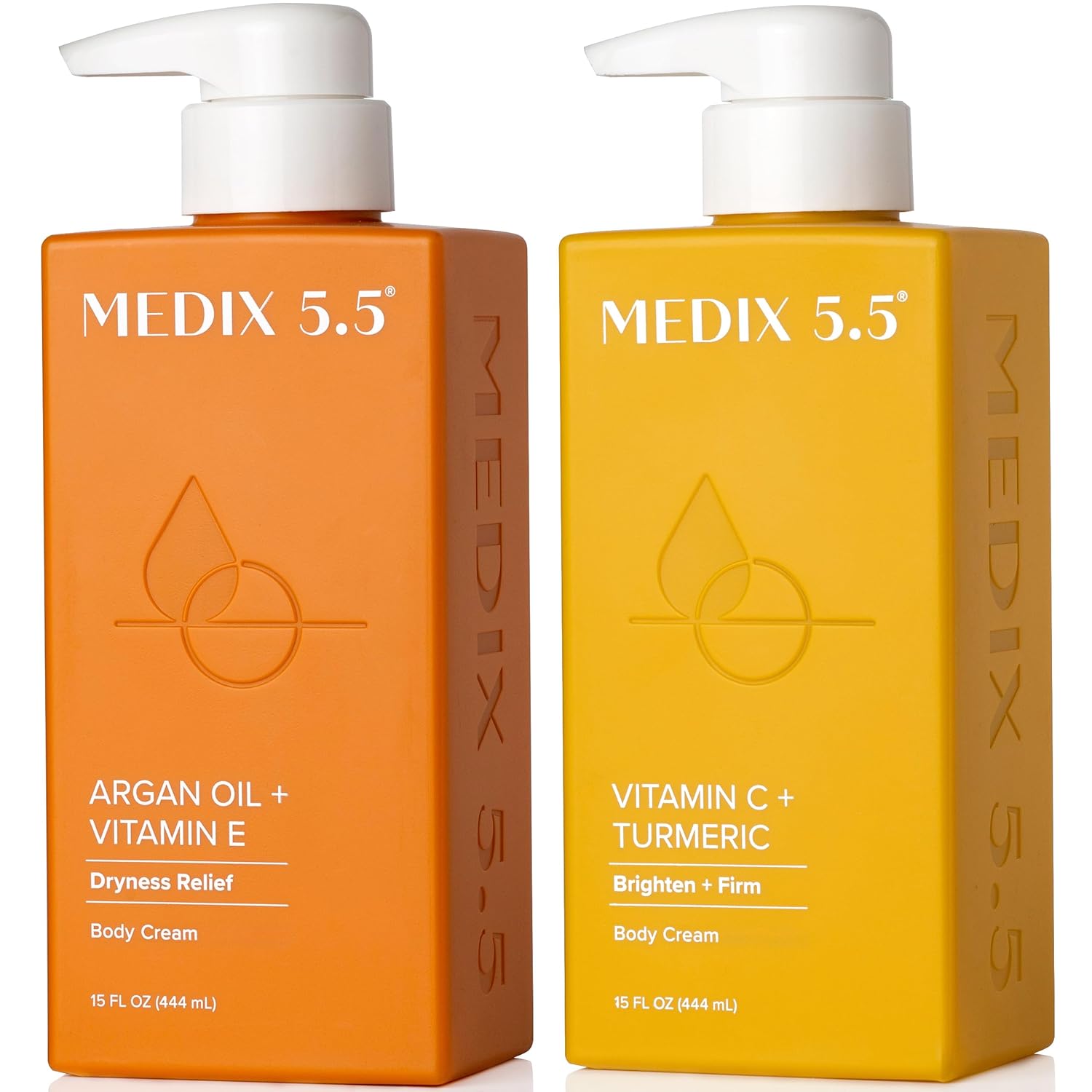 MEDIX Vitamin C Cream + Anti Aging Argan Oil Cream 2PC Skin Care Bundle | Moisturizer Body Cream & Face Lotion | Brightening Body Lotion For Women, Uneven Skin Tone, Wrinkles, & Sun Damaged Skin, 2PC