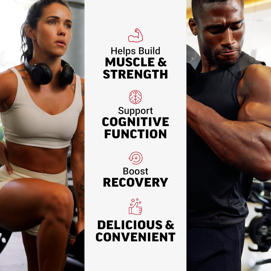 Force Factor Creatine Monohydrate Gummies, 5g Dose for Men & Women to Support Muscle, Strength, Recovery, Cognitive Health & Memory, Assorted Fruit Flavors, 150 Gummies