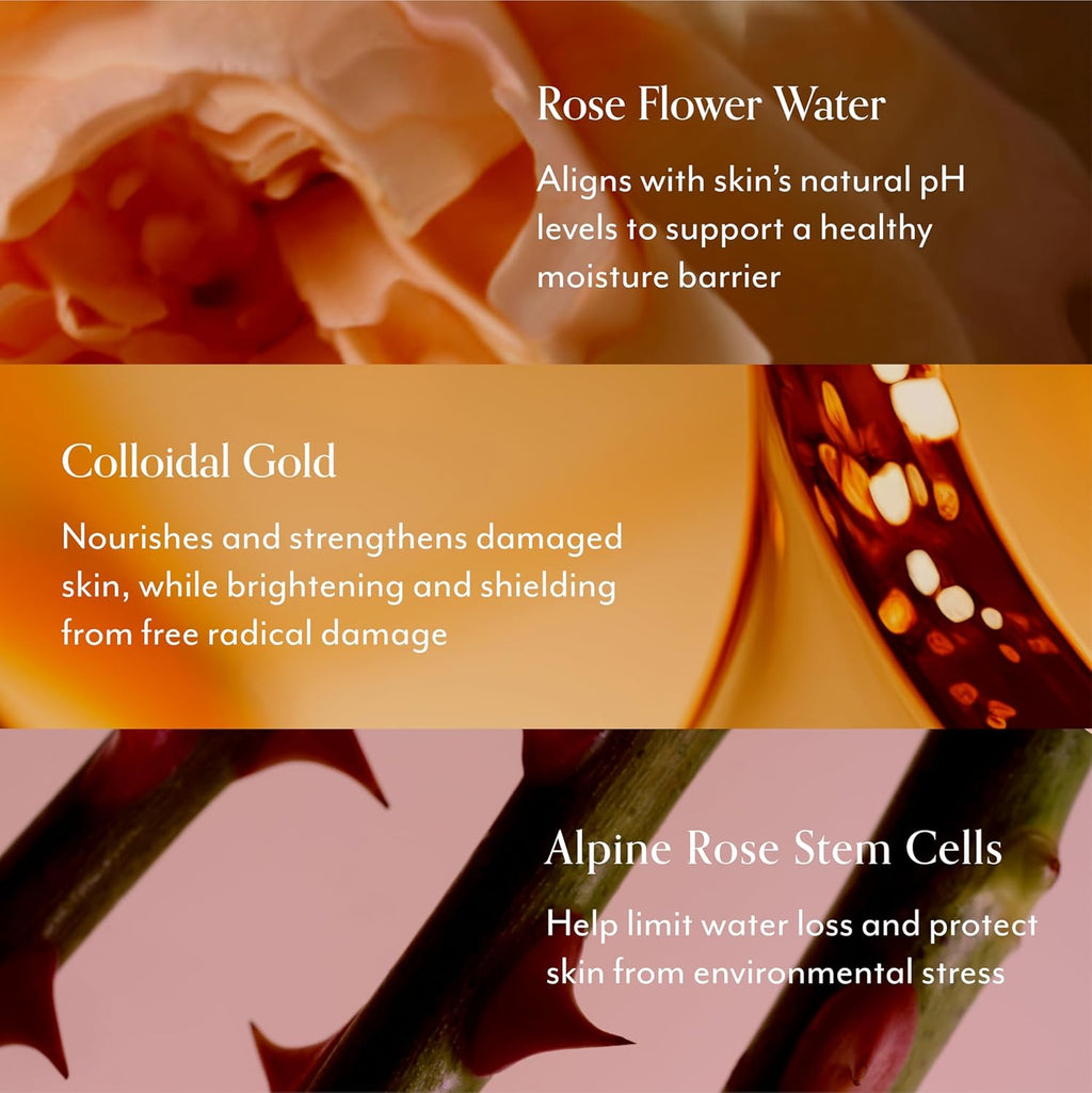 Bliss Rose Gold Rescue Gentle Moisturizer for Sensitive Skin | Fragrance-Free, Calming Daily Hydration with Rose Water & Colloidal Gold| 1.7 oz