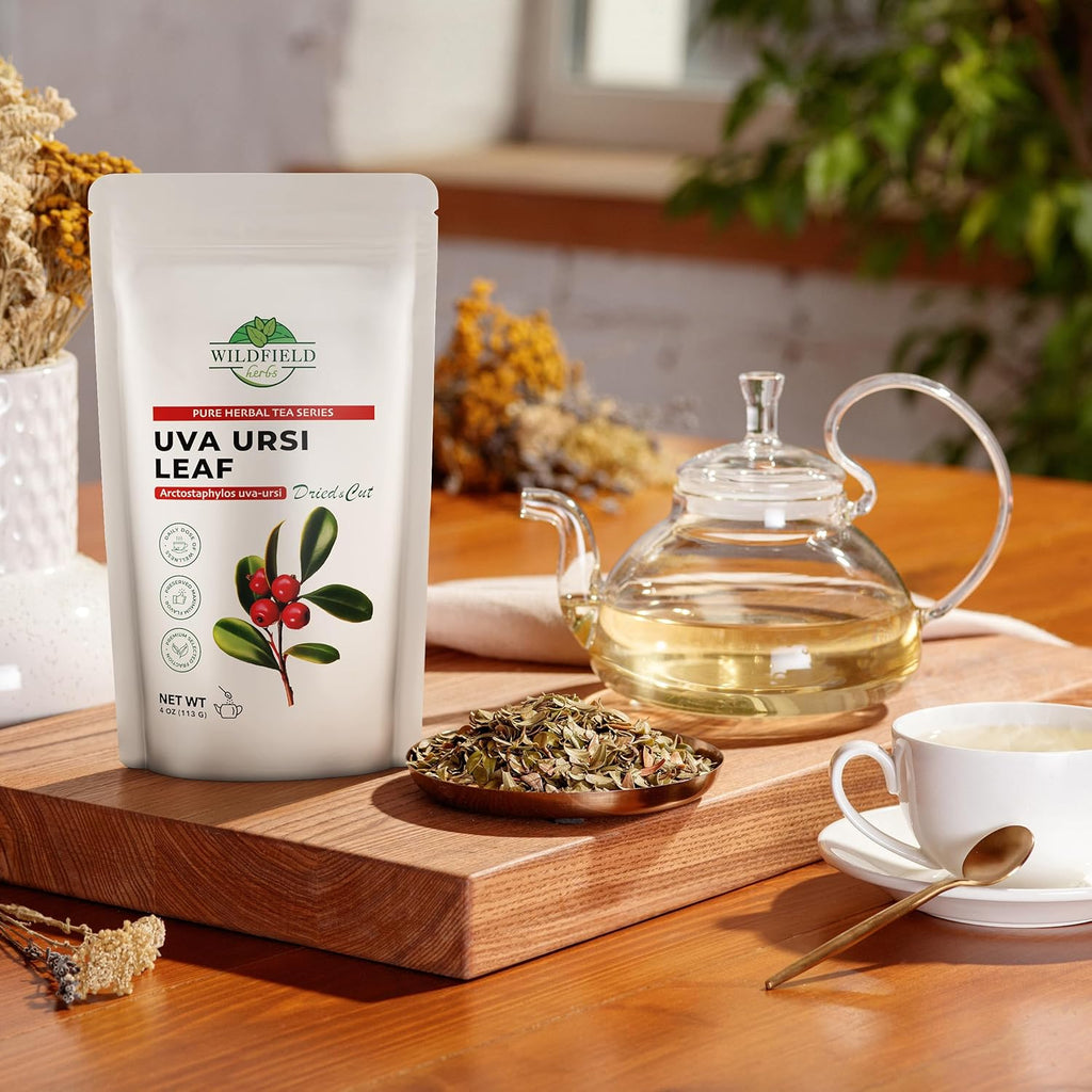 4 oz. Uva Ursi Leaf Uva Ursi Tea Herbal (Arctostaphylos Uva-Ursi) - 113g Uva-Ursi Herb Tea Arctostaphylos Uva-Ursi