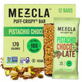 Mezcla Puff Crispy Protein Bars, Gluten Free & Vegan Protein Bars, 10g Protein, Alt for Pistachio Dubai Chocolate Bar, Granola Bars & Breakfast Bars, Healthy Snacks for Adults, Pistachio Chocolate, 12 Pack