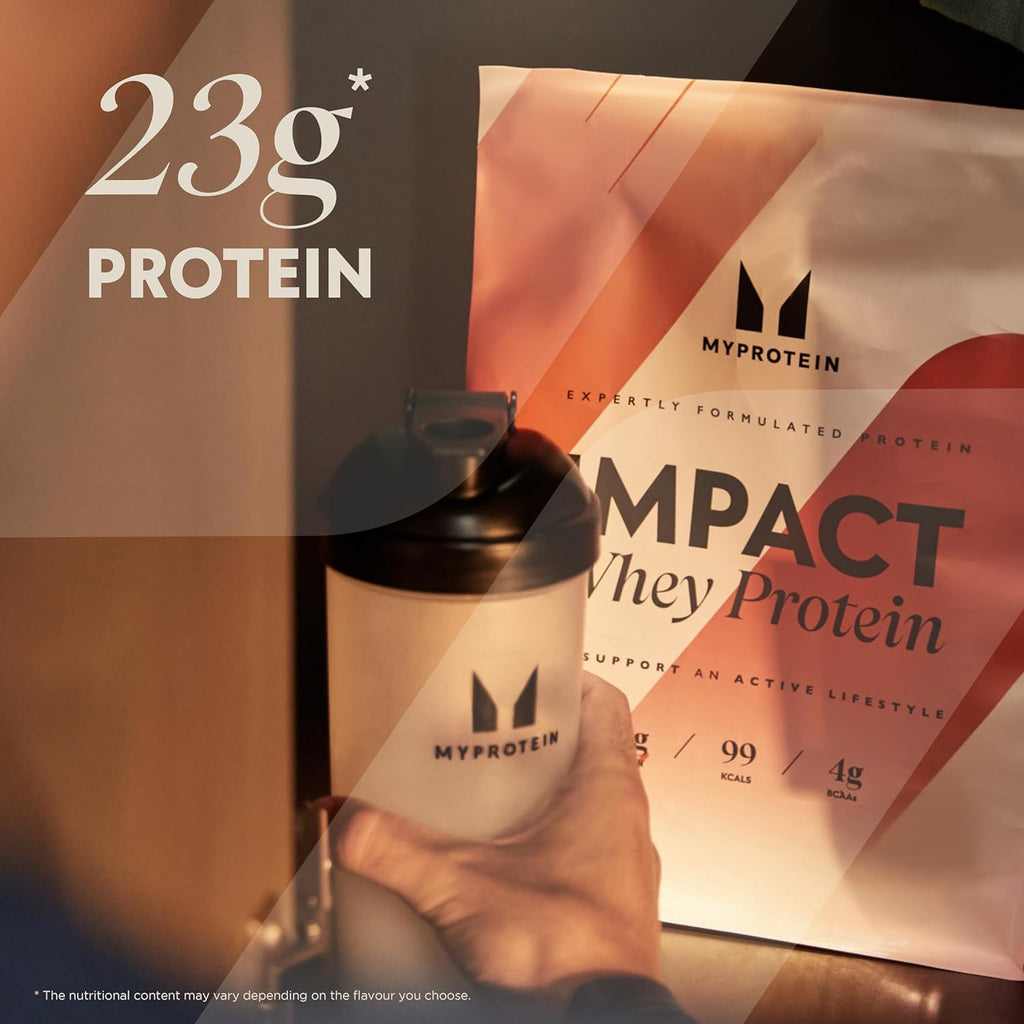 Myprotein Impact Whey Protein Powder, 2.2 Lbs (30 Servings) Chocolate Milkshake, 22g Protein & 5g BCAA Per Serving, Protein Shake for Superior Performance, Muscle Strength & Recovery, Gluten Free