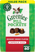 Greenies Pill Pockets for Dogs Large Size, Dog Treat Pouch for Capsule Medication, Hickory Smoke Flavor, 15.8 oz. Pouch