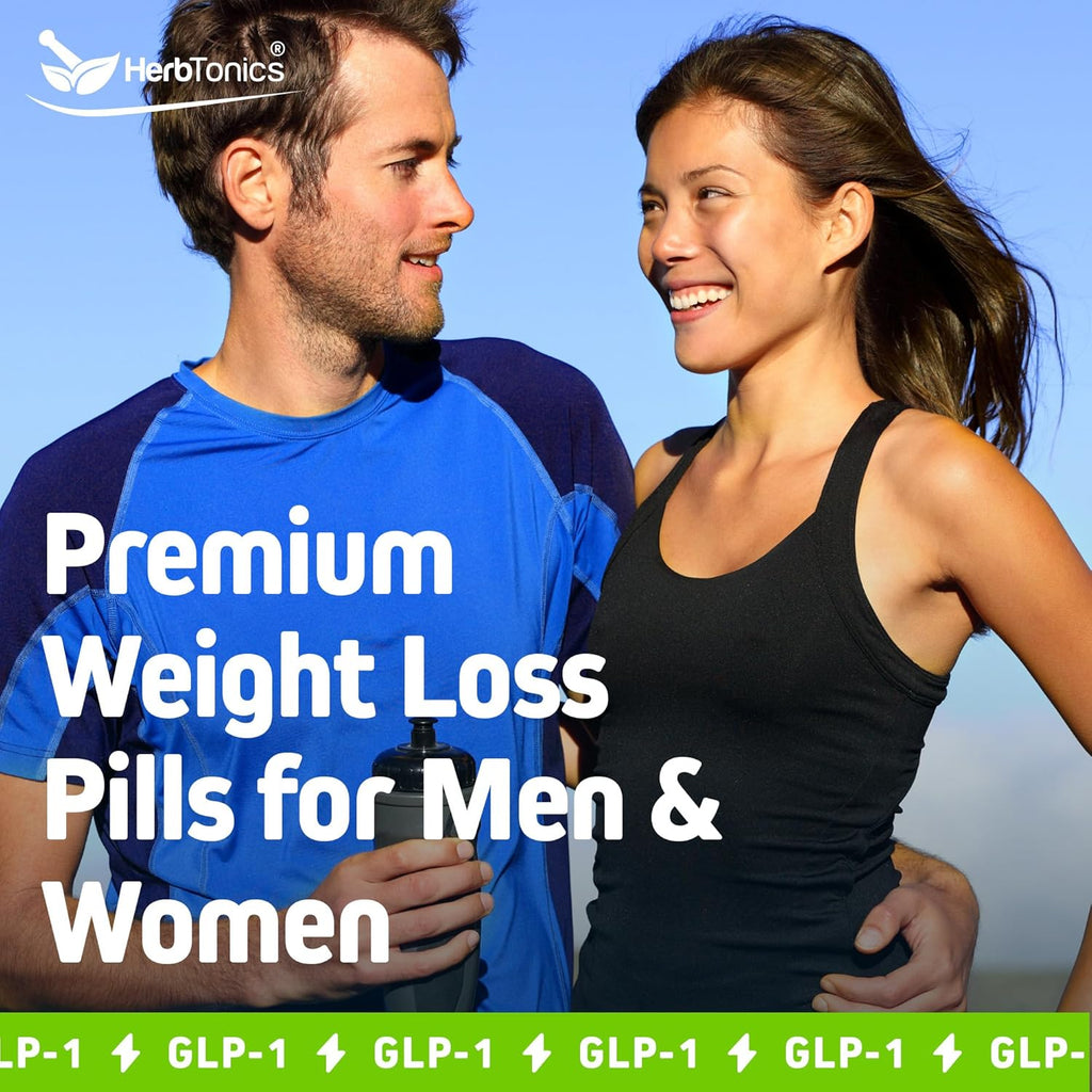 Herbtonics GLP-1 Support Supplement – Apple Cider Vinegar Capsules & Keto BHB | Keto Diet Pills for Women & Men | Supports Appetite & Metabolic Function | 60 Keto ACV Capsules