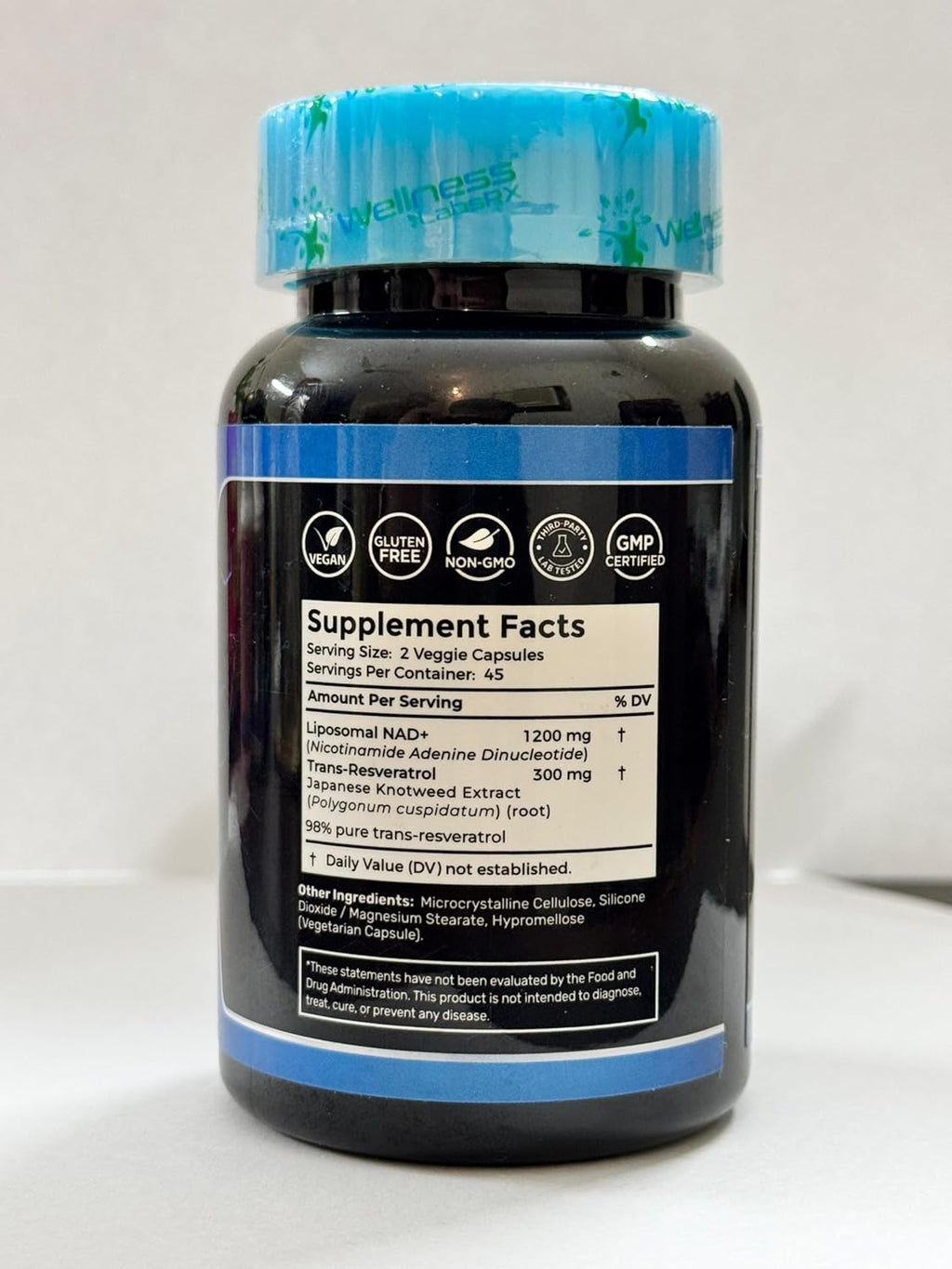 NAD Supplement, 1500mg - Liposomal NAD+ Supplement with Resveratrol, NAD Plus Boosting - Support Cellular Health & Healthy Aging - Ultra Strength Capsules, USA Made - 3 Pack
