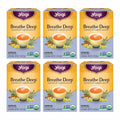 Yogi Tea Breathe Deep Tea - 16 Tea Bags per Pack (6 Packs) - Organic Respiratory Tea - Supports Respiratory Health - Includes Licorice Root, Eucalyptus Leaf, Ginger Root & Cinnamon Bark