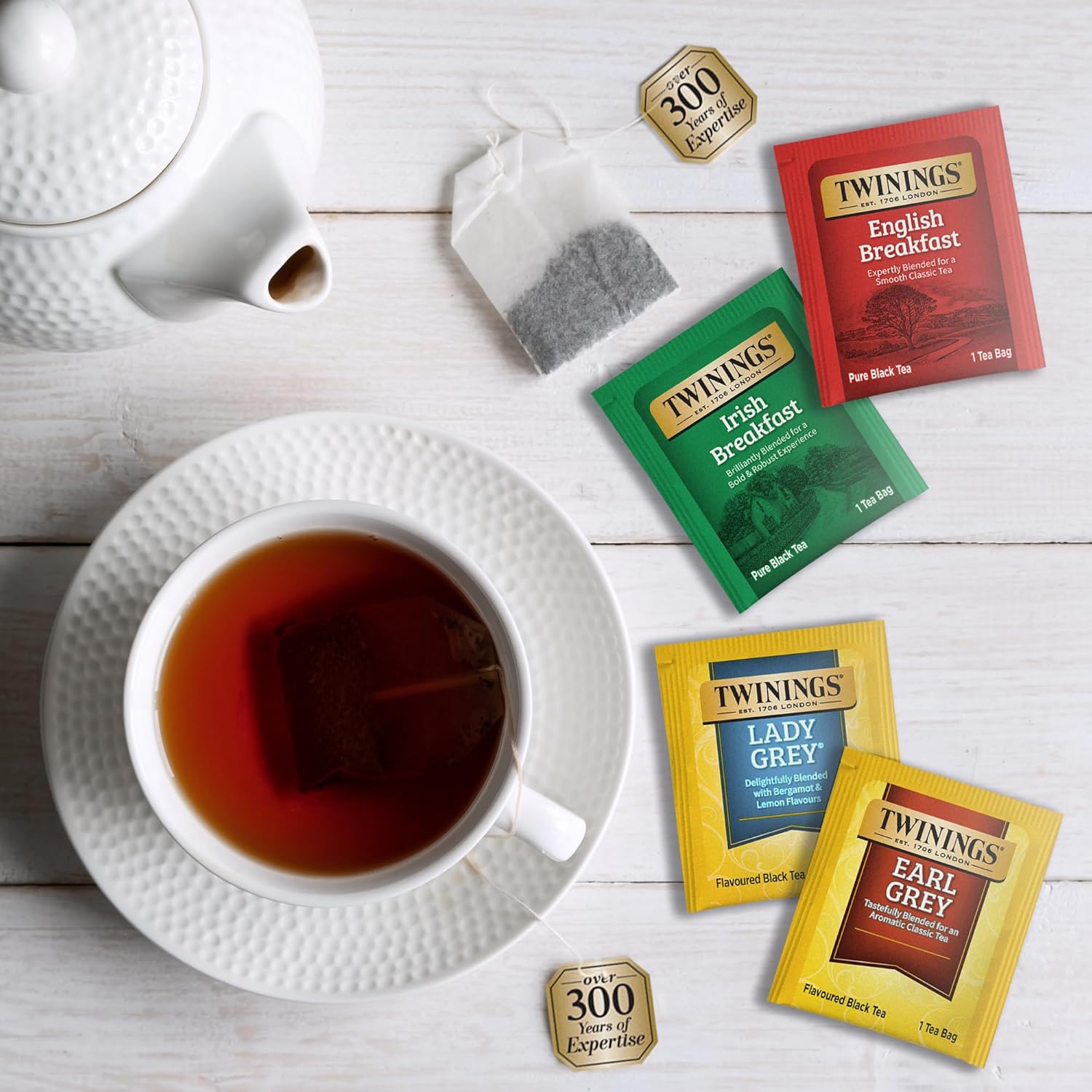 Twinings Tea Bag Sampler Assortment, Variety Pack (44 Count), 44 Unique Flavors for Tea Lovers: Women, Men, Couples, Family, Friends, Coworkers