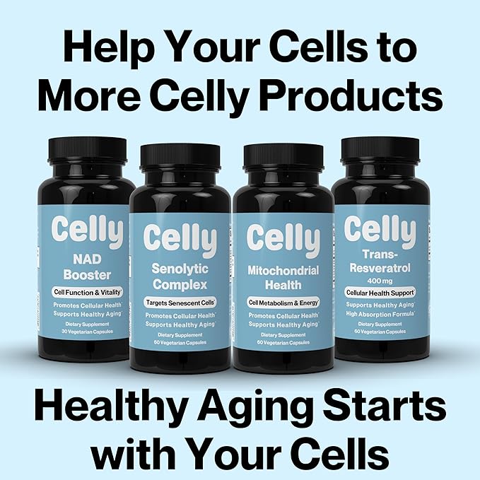 Celly DNA Defense | Longevity Supplement for Healthy Aging and Cellular Health | Promotes DNA Repair & Integrity | Take 1 Daily – 30 Servings | Non-GMO & 3rd Party Tested
