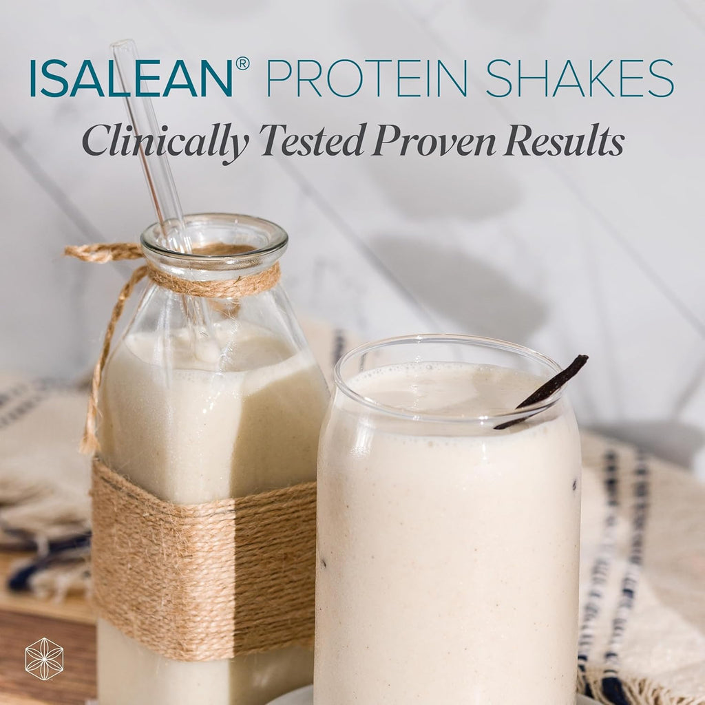 IsaLean Protein Shake Complete Superfood Meal Replacement for Maintaining Healthy Weight and Lean Muscle Growth with 24 Vitamins and Minerals-29.6 oz - 14 Meal Canister Natural Creamy Vanilla