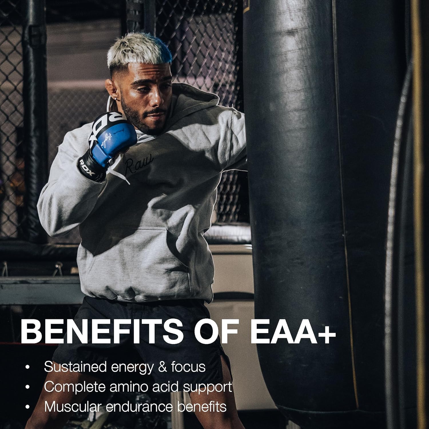 RAW EAA Plus, Amino Acids Powder, Watermelon Grape (30 Servings) - Pre Workout Amino Energy Powder for Advanced Endurance, Recovery & Lean Muscle Growth - BCAA Amino Acids Supplement for Men & Women