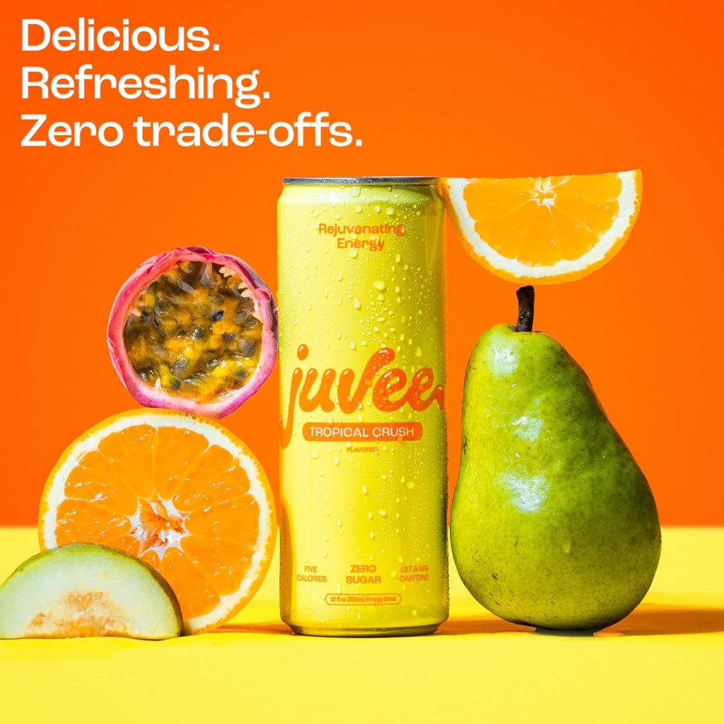 Juvee Energy Drink 0 Sugar 5 Calories (Pack of 12) (TROPICAL CRUSH)