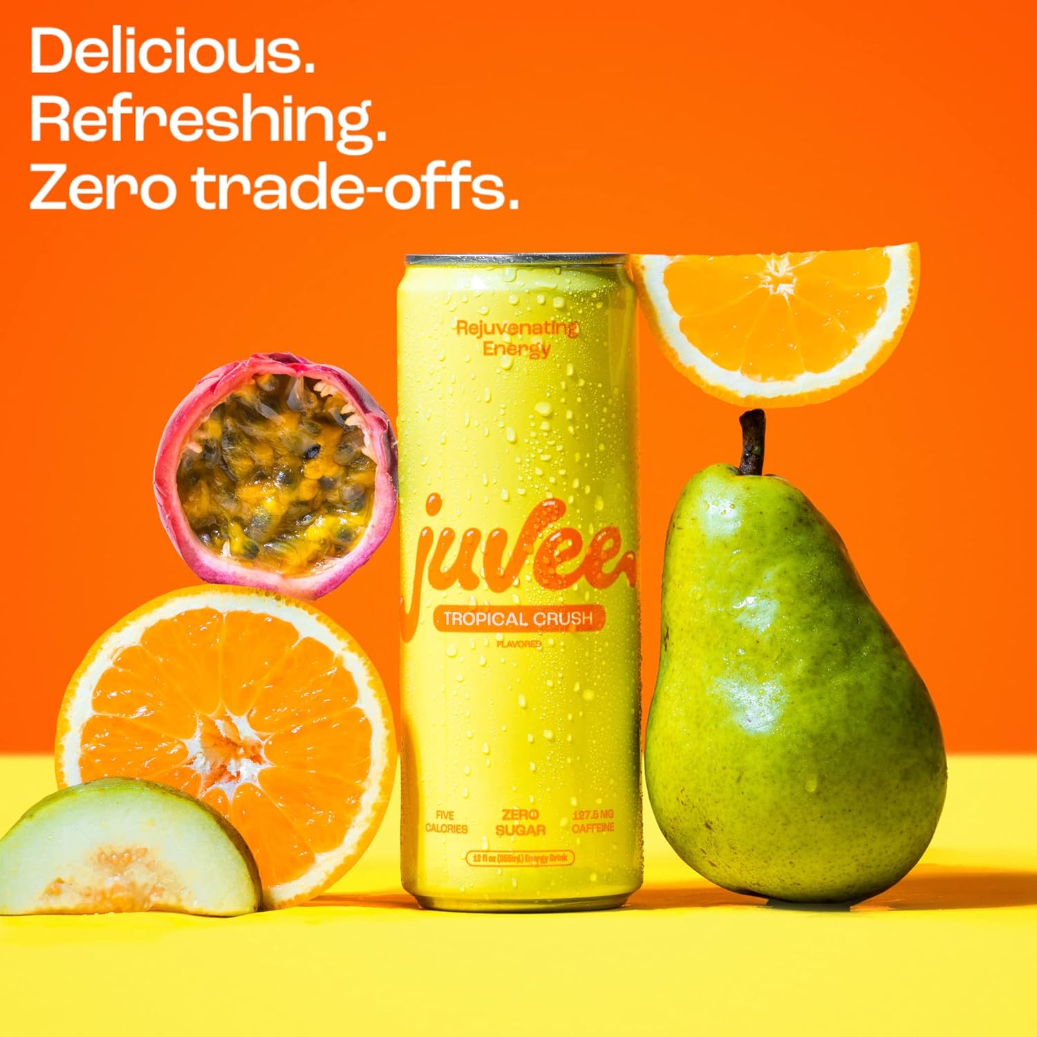 Juvee Energy Drink 0 Sugar 5 Calories (Pack of 12) (TROPICAL CRUSH)