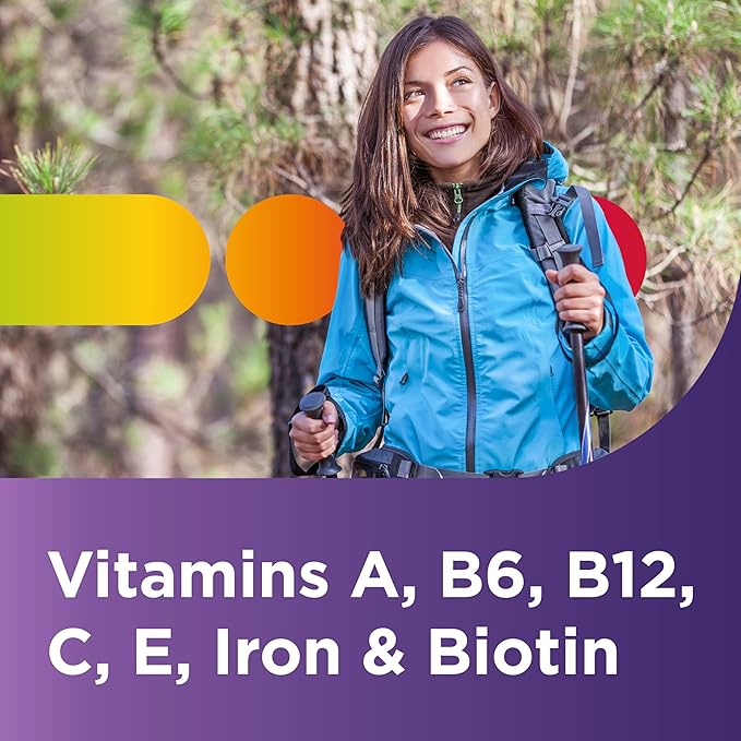 Centrum Multivitamin for Women, Multimineral Supplement with Iron, Vitamin D3, B Vitamins and Antioxidant Vitamins C and E, Gluten Free, Non-GMO Ingredients - 250 Count