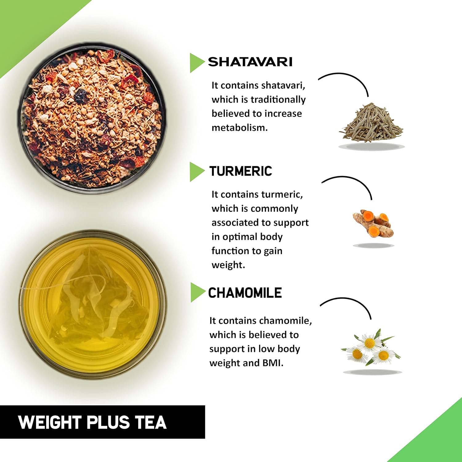 TEACURRY Weight Plus Tea - (1 Month Pack, 30 Tea Bags) - Helps with Healthy Weight
