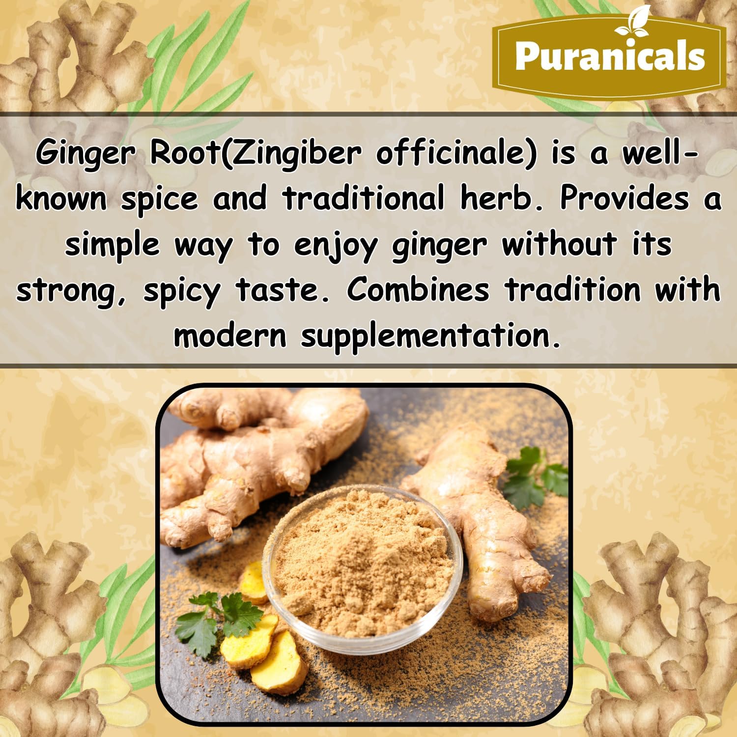 Ginger Premium 320 Capsules Non GMO and Gluten Free | Herbal Supplement | 700 mg Per Serving | Made with 100% Pure Ginger Root Powder