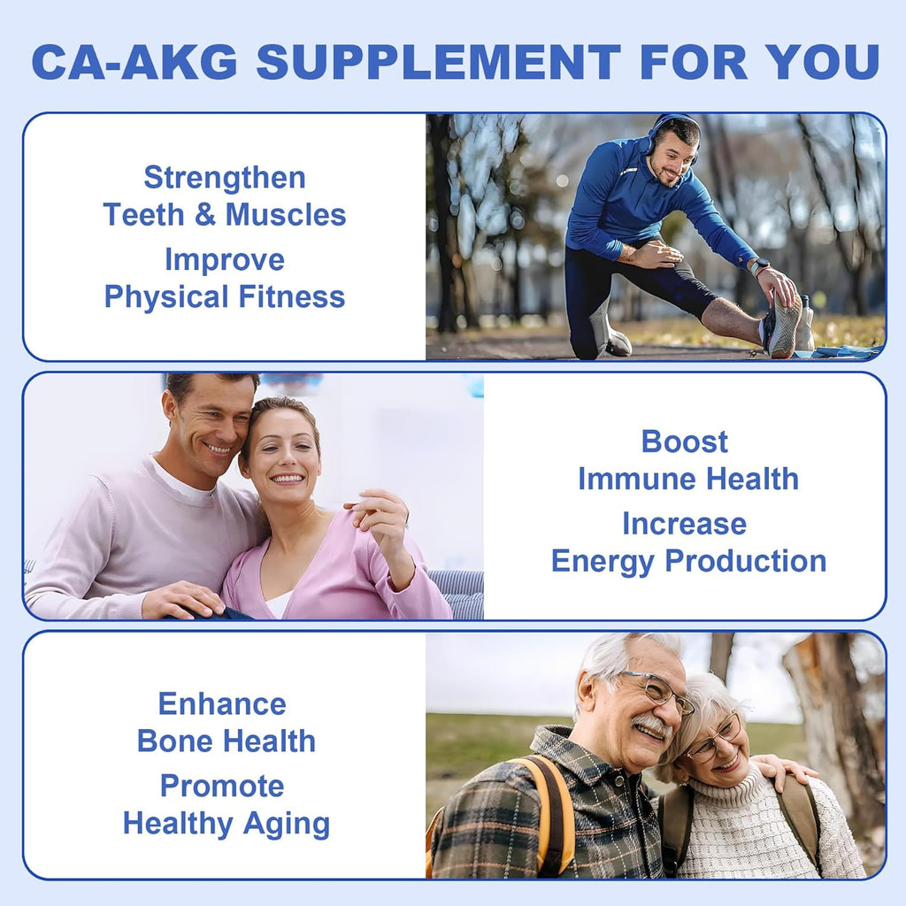 2 Pack Liposomal Calcium AKG Supplement 1500mg with Vitamin D3 & K2 for Women & Men, Calcium Supplement with Magnesium Glycinate, Boron, Probiotics & Vitamin C for Bone Strength & Energy, 240 Softgels