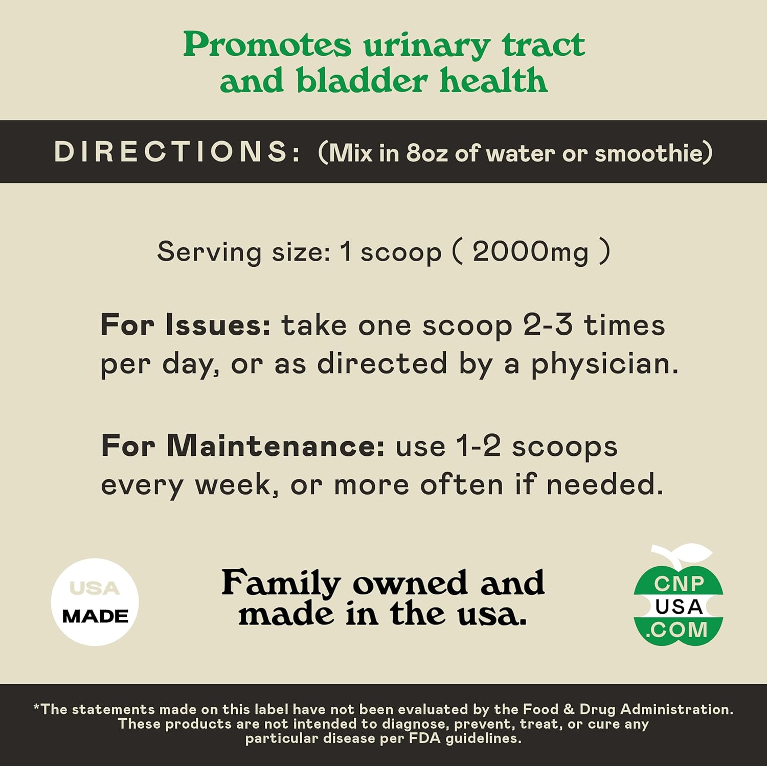 Complete Natural Products Organic D-Mannose Powder - 2000mg (2 Grams) - Non-GMO - Vegan Friendly - Urinary Tract Flush & Treatment - Bladder Cleanse & Urinary Tract Health Supplement