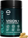 Vision+ Eye Support Blend Eye Vitamins and Mineral Supplement with Lutein, Zeaxanthin, Bilberry Extract, Vitamins A, C & E, Zinc & Copper - Support Eye Health & Clear Vision – 60 Veg Caps