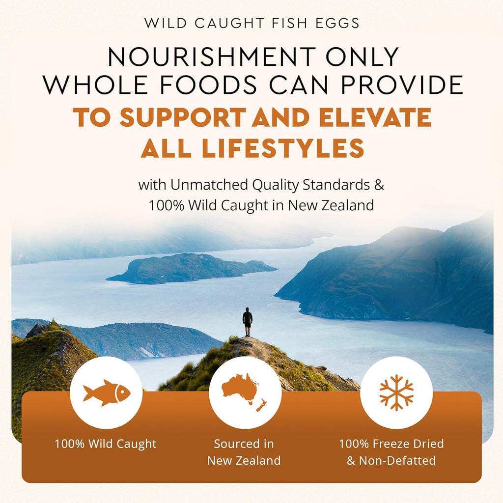 Ancestral Supplements Wild Caught Fish Eggs, 2400mg, Omega-3 Supplement Supports Brain, Heart, Fertility and Inflammatory Health, Whole Food Source of Vitamin D, K2, and A, Non-GMO, 180 Capsules
