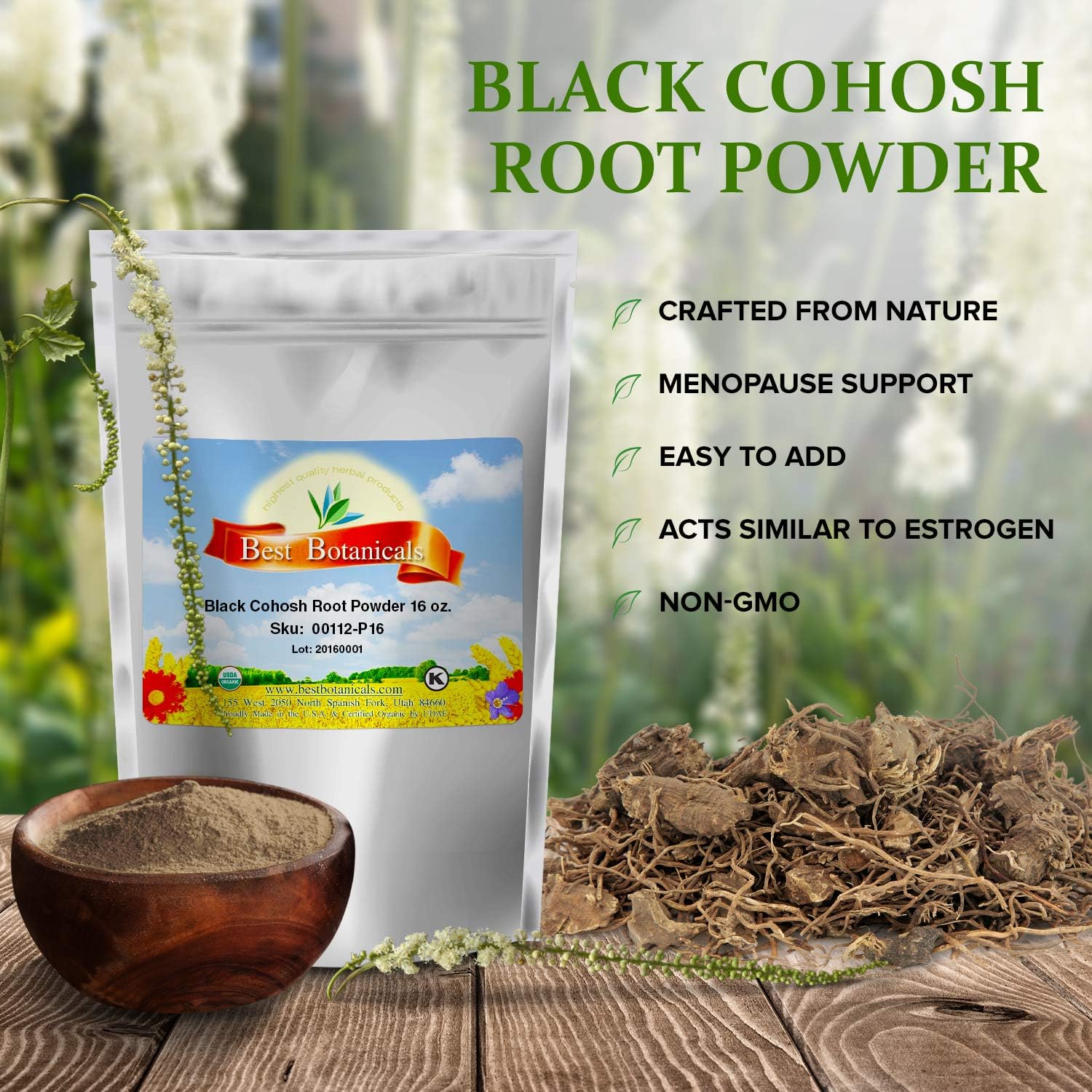 Best Botanicals Black Cohosh Root Powder 16 oz.