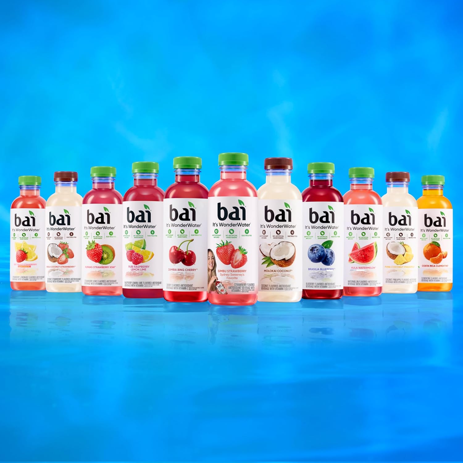 Bai Coconut Variety Pack, Antioxidant Infused Water Beverage, with Vitamin C and No Artificial Sweeteners, 18 fl oz bottles, 12 pack