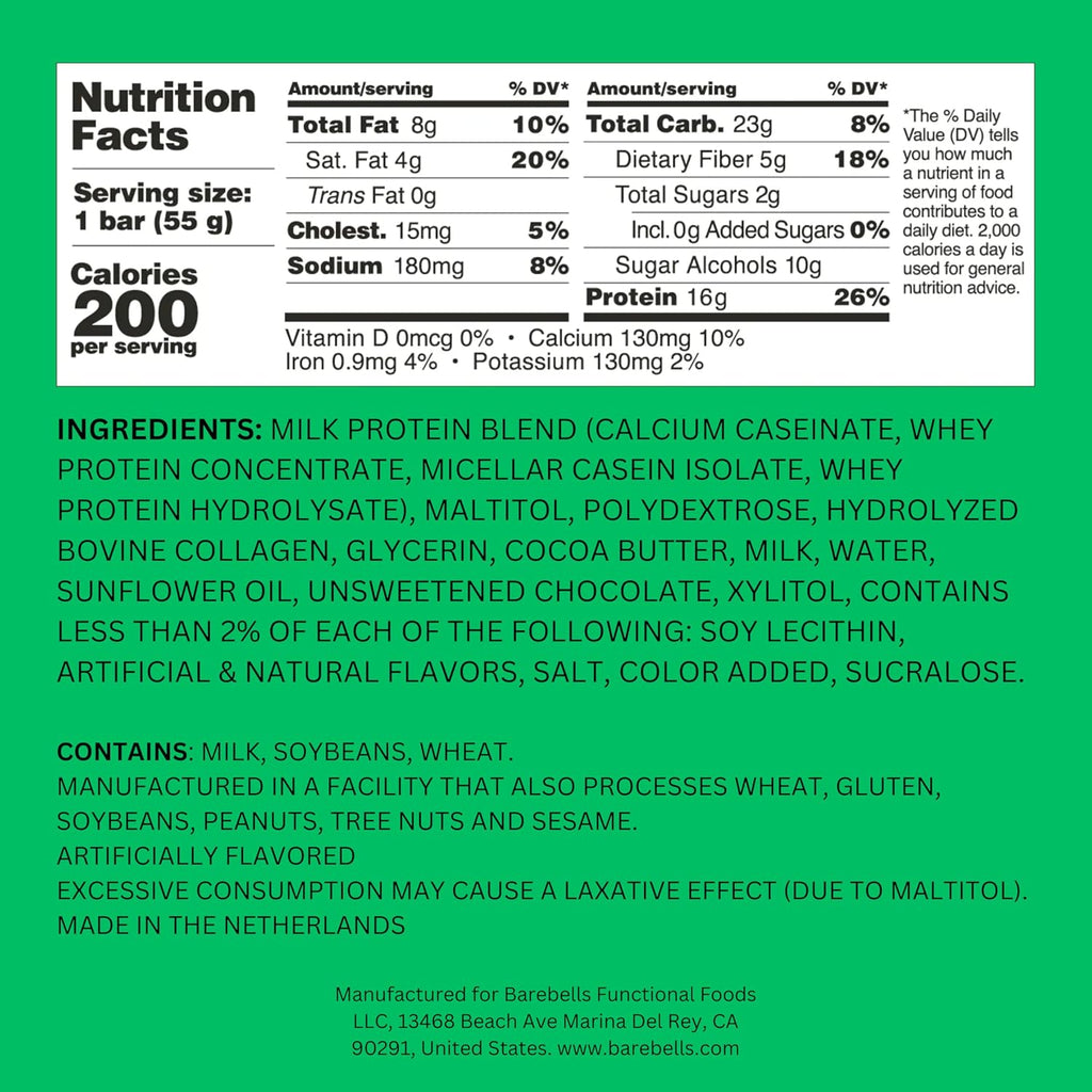 Barebells Protein Bars - 12 Count, 1.9oz Bars -Snacks with High Protein - Chocolate Protein Bars - Perfect on The Go Protein Snack & Breakfast Bars (Soft Bars - Banana Caramel, 12 Count (Pack of 1))