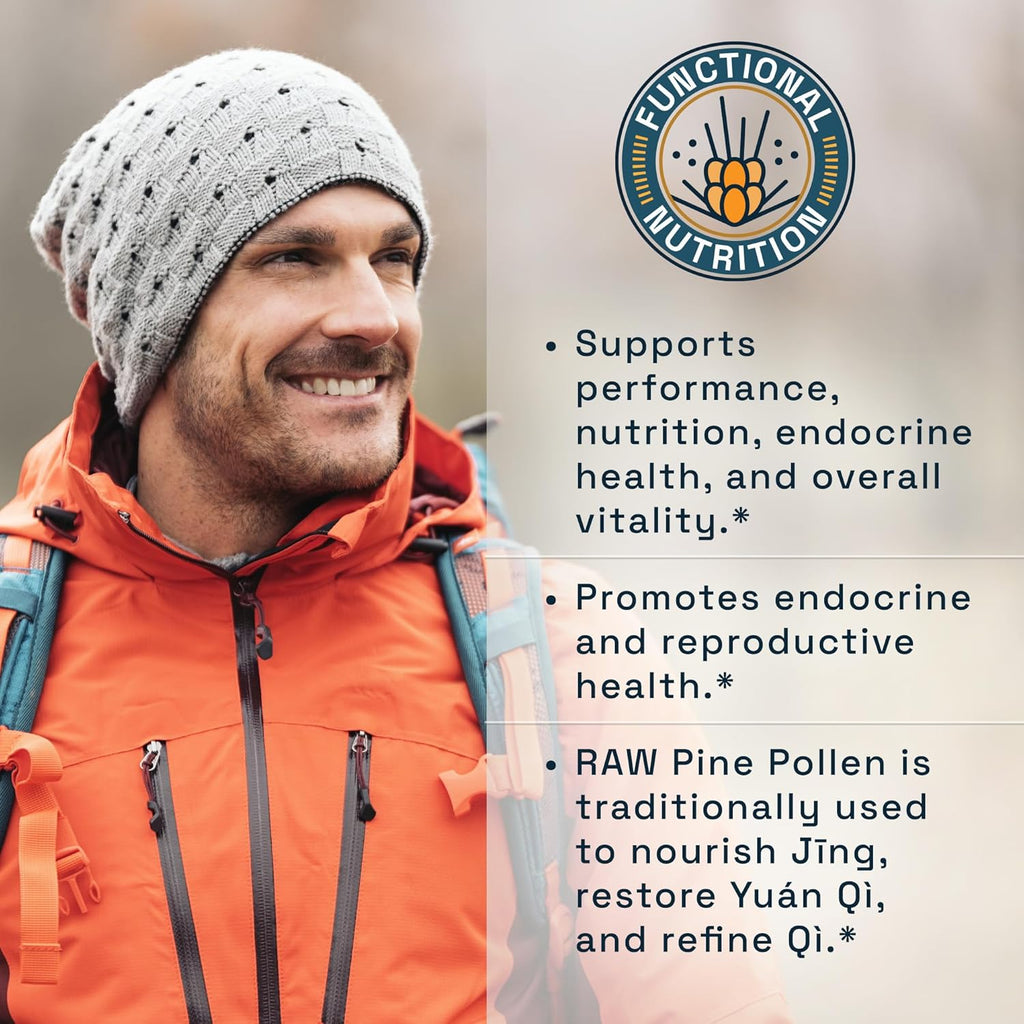 Forest Manna Royal Pine Pollen Tincture – 1:2 True Dual-Stage Extraction – Pure RAW Pine Pollen Tincture – 4 Fluid Ounce Bottle