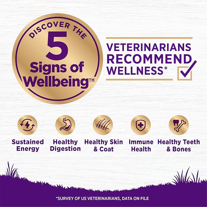Wellness Complete Health Dry Dog Food, Wholesome Grains, Natural, Healthy Weight Chicken & Peas Recipe, (24-Pound Bag)
