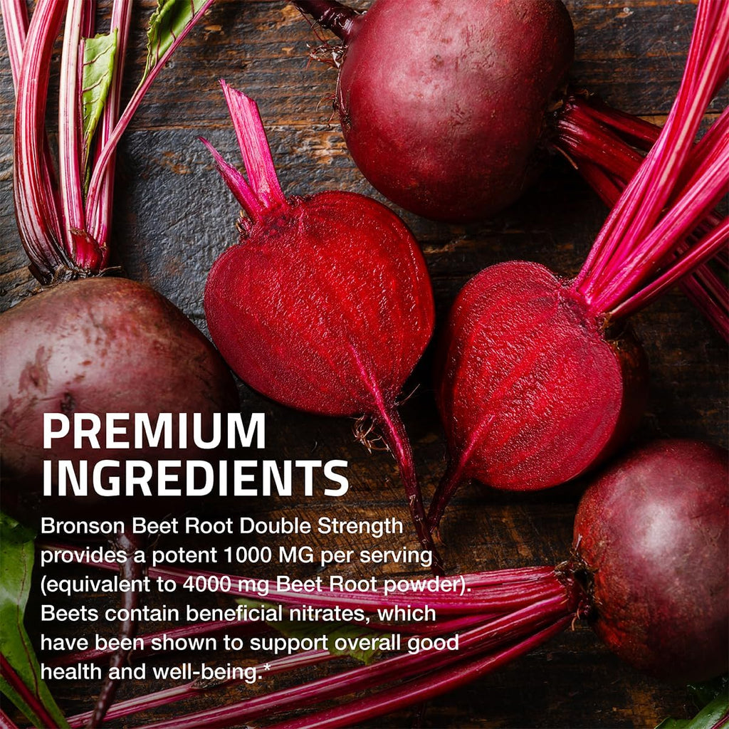 Bronson Beet Root Double Strength, Non-GMO, 250 Vegetarian Tablets