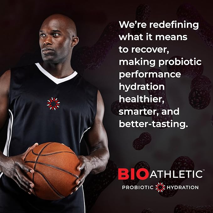 Probiotic + Electrolyte Hydration Drink Mix, with Vitamins D & B12, USDA Organic, NSF Certified for Sport, Subtle Cherry Lime Flavor, Naturally Light Taste, 10 Sticks