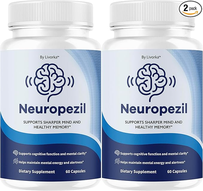 (2 Pack) Neuropezil - Official Neuropezil Supplement Pills Support Health Memory, All Natural Capsules Advanced Formula Brain Premium Focus for Overall Health & Wellness, 120 Capsules for 2 Months