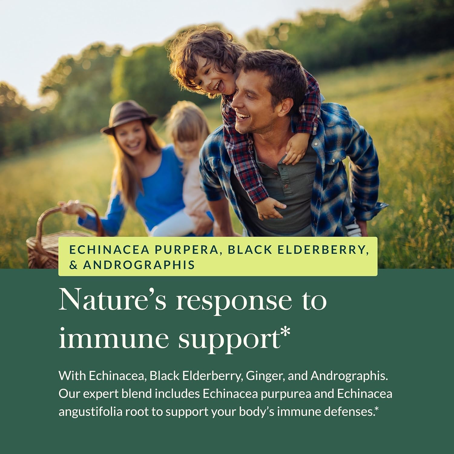Gaia Herbs Quick Defense - Fast-Acting Immune Support Supplement for Use at Onset of Symptoms - with Echinacea, Black Elderberry, Ginger & Andrographis - 40 Vegan Liquid Phyto-Capsules (4-Day Supply)