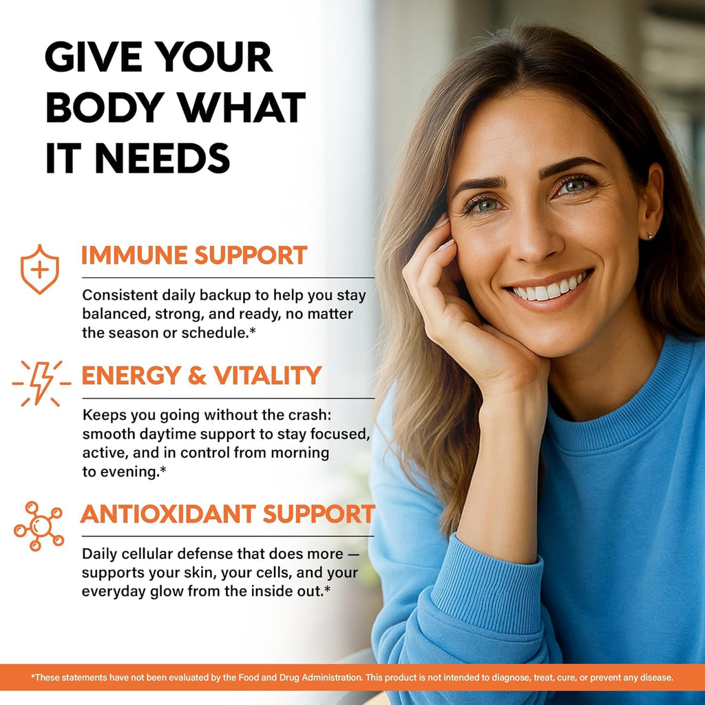 Liposomal Vitamin C 1000mg - High Absorption & Gentle On Stomach - Antioxidant, Energy Boost & Immune Support - Vitamin C Supplement - NON-GMO & SOY-Free - Made in USA - 200 Capsules, 100 Day Supply