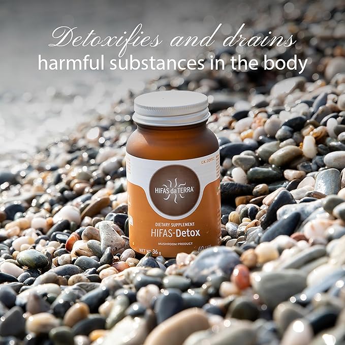 HIFAS DA TERRA HIFAS Detox - Maitake Mushroom Capsules with Polyporus, Organic Mushroom Extract Complex, Daily Brain Supplement for Women & Men, Herbal Immune Support - 60 Vegan Capsules