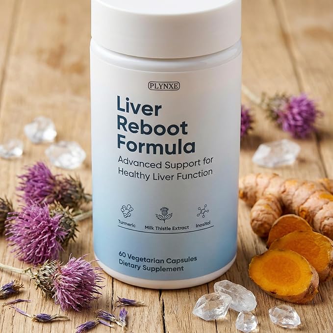 Liver Cleanse Detox & Repair Capsules, Liver Supplement Formula with Milk Thistle Extract, Turmeric, Inositol, Liver Detox Capsule, Liver Health 60 Vegetarian Capsules