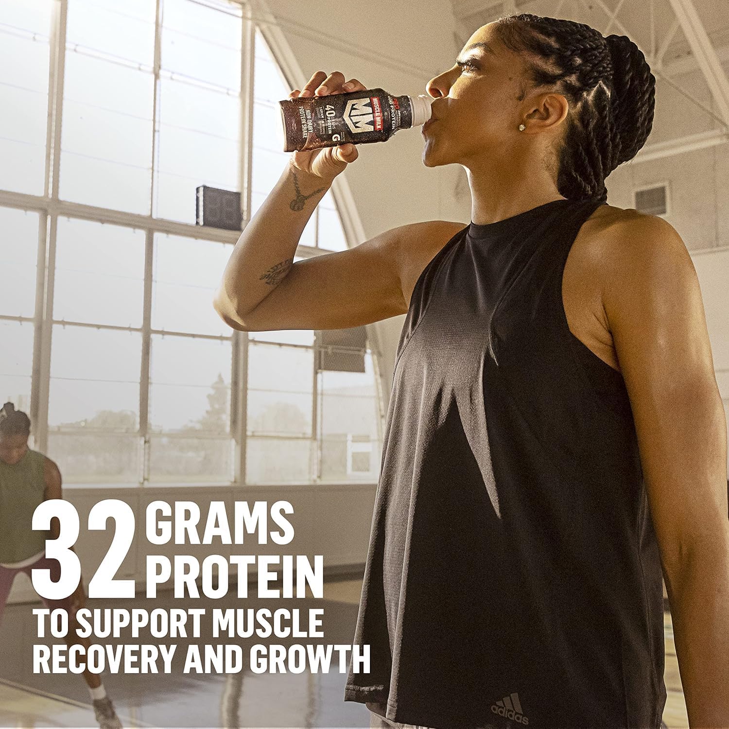 Muscle Milk Pro Advanced Nutrition Protein Shake, Slammin' Strawberry, 11.16 Fl Oz (Pack of 12), 32g Protein, 1g Sugar, 16 Vitamins & Minerals, 5g Fiber