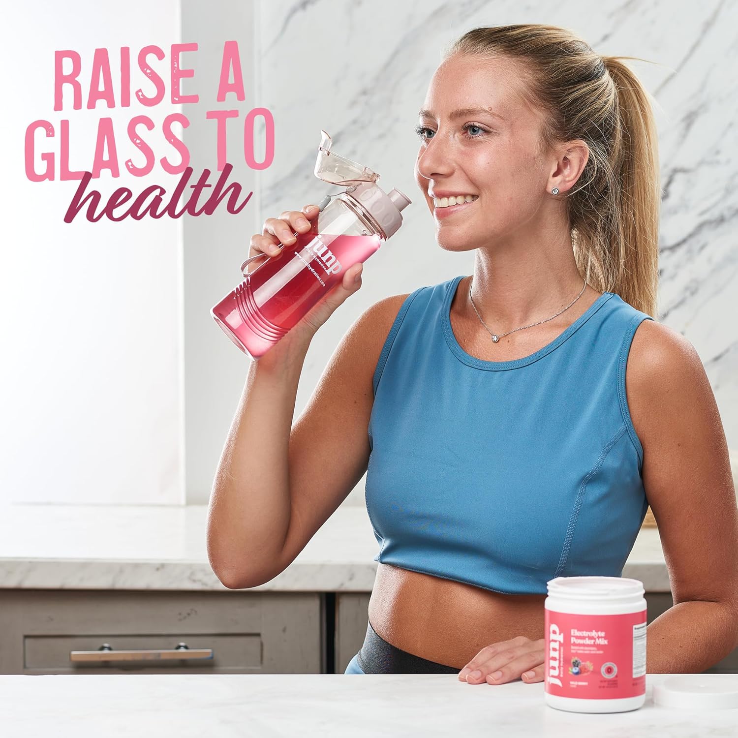 JUNP Electrolytes Powder No Sugar No Carbs – Vine Ripened Grape Keto Electrolyte Drink Mix - Potassium & Salt Hydration Powder Electrolytes Zero Calorie Sugar Free Electrolyte Powder, 90 Servings
