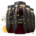 HONIGMA® Raw Honey | Exquisite Taste | 100% Pure | Unpasteurized | Unfiltered | Partially crystallized | (35.2 Fl Oz (Pack of 4), Buchwheat)