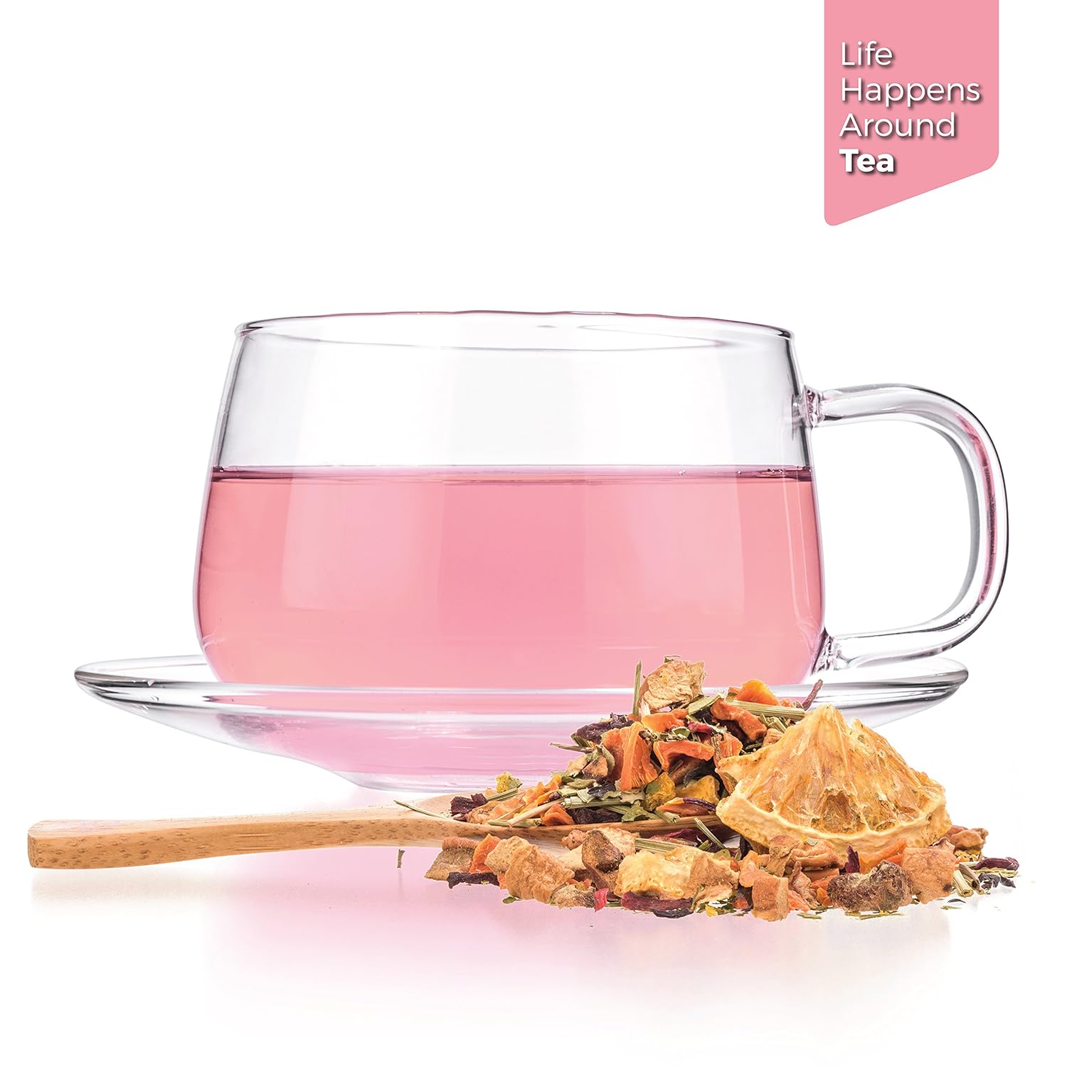 Tealyra - Orange Lemonade - Hibiscus - Eucalyptus - Lemongrass - Herbal Fruity Loose Leaf Tea Blend - VitaminsRich - Boost Immune System- 100% Natural – Hot and Iced - Caffeine-Free - 220g (8-ounce)