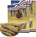 Wisconsin American Ginseng, 8OZ American Wisconsin Ginsengss Slices Root 西洋参/花旗参 Energy for Men & Women Ginseng in Soup, Tea Smoothies 4 Ounce Box of 2 Large Long-Branch