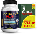 Ocumax Plus Vision Support Supplement, 60 Capsules, with 24 Premium Herbal Extracts and Vitamins, Maximum Strength Eye Health Formula (5)