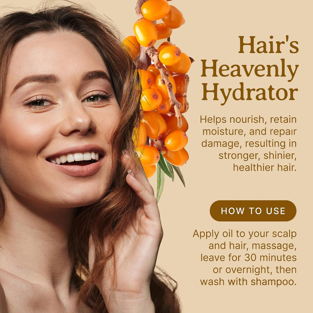 Bella Terra Oils Pure Sea Buckthorn Oil – 1gallon, Enhances Hair and Skin Appearance, Rich in Nutrients, Non-Greasy, Quick Absorbing