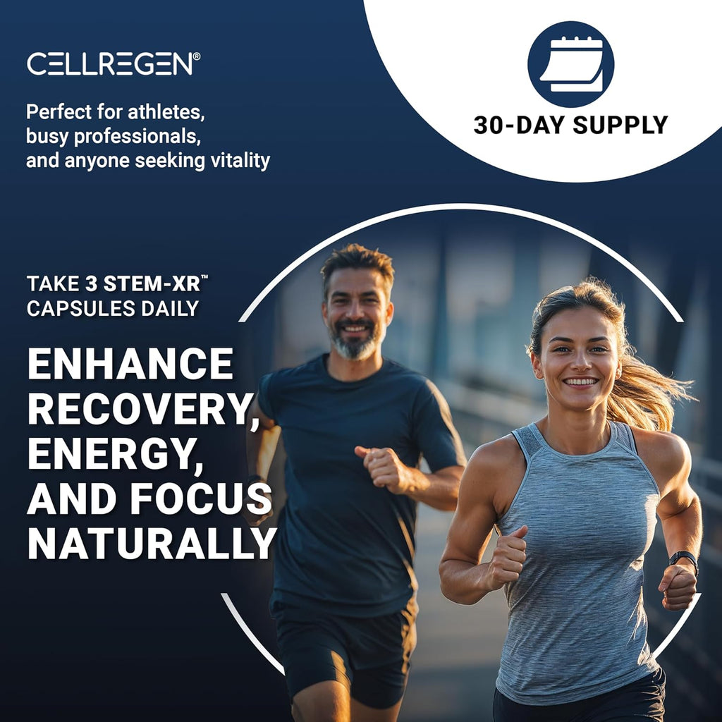 StemXR™ Stem Cell Activator & Circulation Booster – Stem Cell Supplement for Men & Women – Blue Green Algae, Longevity, Vitality, Anti-Aging, Energy & Performance Support – 90 Capsules
