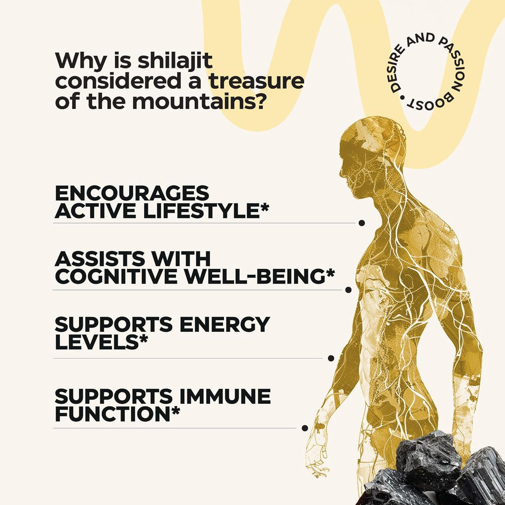 Shilajit Resin - Shilajit Pure Himalayan Organic for Energy, Immunity and Mental Clarity - Natural Himalayan Mumiyo for Men and Women with Trace Minerals and Fulvic Acid