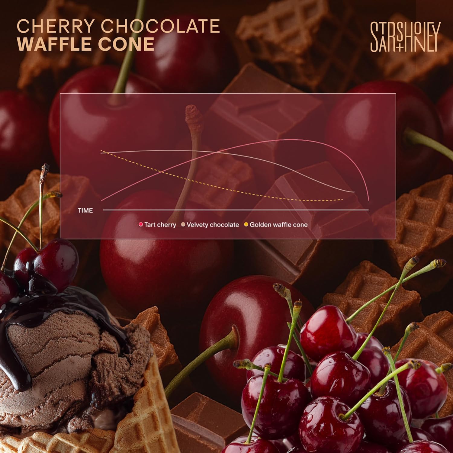 Stars + Honey Protein Bars - Cherry Chocolate Waffle Cone, 15g Protein, 2g Sugar, w/Collagen Keto Friendly Snack - Gluten, Dairy, Seed Oil, & Soy Free - High-Protein Snacks for Energy -10 pack