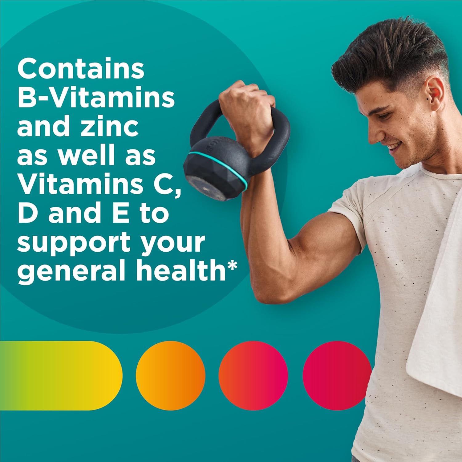 Centrum Men's Multivitamin Gummies, Immune, Energy, Healthy Appearance Support, 100 Count, 50 Day Supply