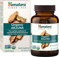 Himalaya Organic Arjuna Herbal Supplement, Cardiovascular Support, Blood Pressure Maintenance, Heart Health, USDA Certified Organic, Non-GMO, Vegan, 700 mg, 60 Plant-Based Caplets, 60 Day Supply