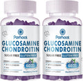 Glucosamine Chondroitin Gummies with MSM & Elderberry Extra Strength - Joint Support, Antioxidant Immune Support Supplement for Adults, Men & Women.Blueberry-2pack